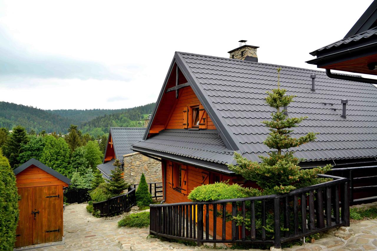Pejzaż Krynicy-Zdroju widziany z okolicy Ski-House
