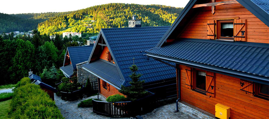 Góralskie domy Ski-House w Krynicy-Zdroju
